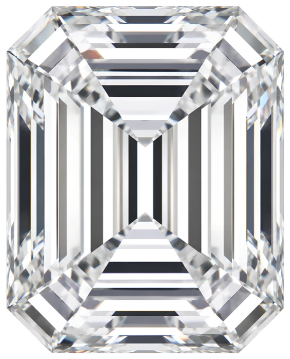 Emerald cut diamond