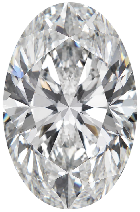 Oval cut diamond
