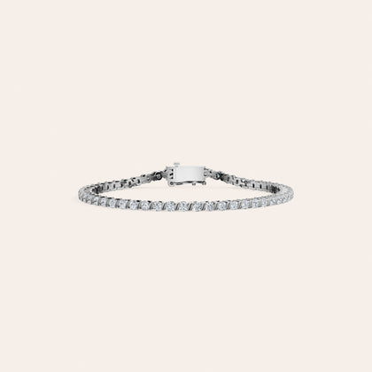 The Legacy Tennis Bracelet front view - 14K White Gold lab-grown diamond