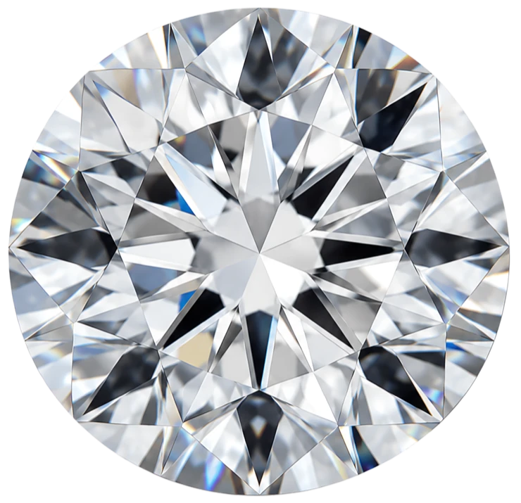 Round cut diamond