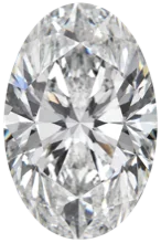 Oval cut diamond