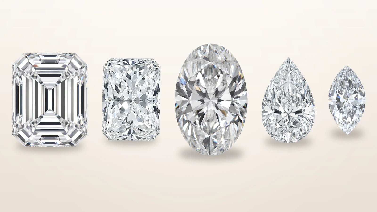 Diamond Shape Comparisons: Emerald vs Radiant, Pear vs Marquise and More